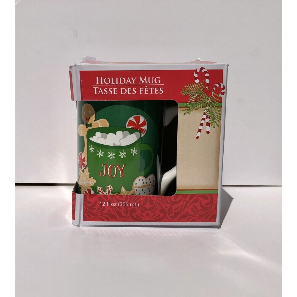 Holiday Christmas Mug Royal Norfolk 12oz Greenbrier International New in box gw - Picture 4 of 7